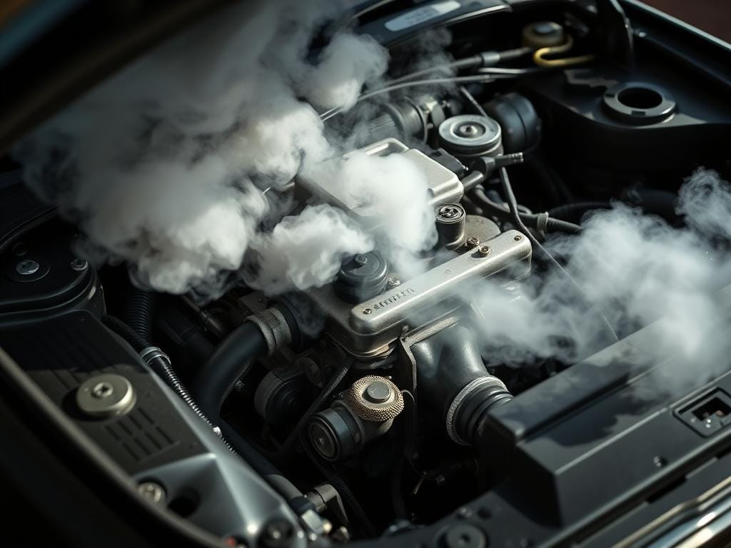 fallas en el motor que generan humo blanco