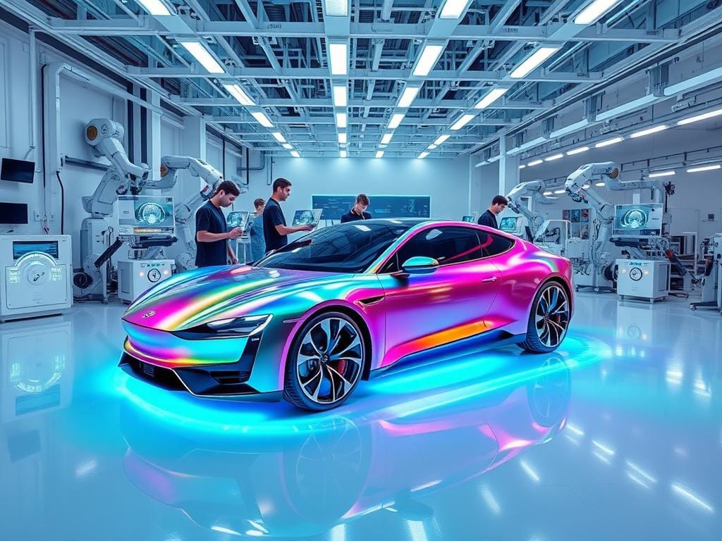 tecnología para cambiar color automóvil tecnología para cambiar color automóvil