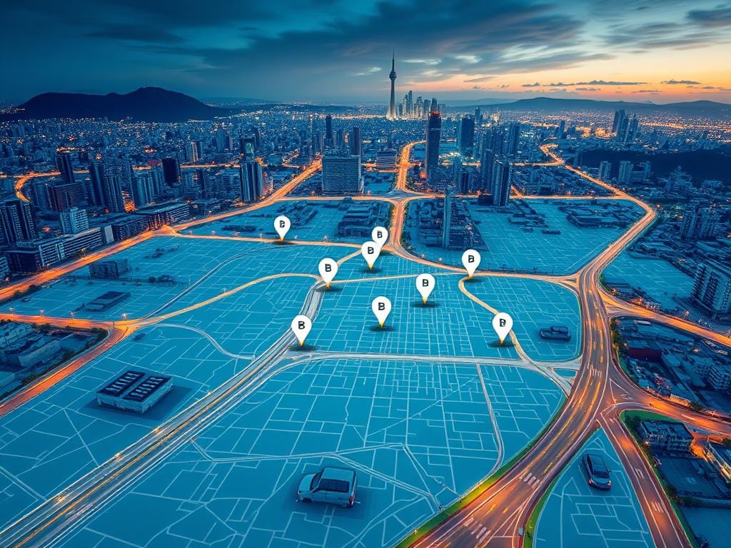 A detailed map of Bogotá, Colombia, showcasing the comprehensive coverage area for car batteries. The foreground depicts a well-lit, high-resolution road network, with major thoroughfares and side streets clearly delineated. The middle ground features a series of strategically placed battery service centers, represented by realistic icons that blend seamlessly into the urban landscape. In the background, a panoramic view of the city's skyline, with iconic landmarks like the Monserrate mountain and the Nemqueteba tower, creates a sense of place and scale. The overall mood is one of informative clarity, with a focus on providing potential customers with a clear understanding of the extensive reach of the battery coverage services available in Bogotá. A detailed map of Bogotá, Colombia, showcasing the comprehensive coverage area for car batteries. The foreground depicts a well-lit, high-resolution road network, with major thoroughfares and side streets clearly delineated. The middle ground features a series of strategically placed battery service centers, represented by realistic icons that blend seamlessly into the urban landscape. In the background, a panoramic view of the city's skyline, with iconic landmarks like the Monserrate mountain and the Nemqueteba tower, creates a sense of place and scale. The overall mood is one of informative clarity, with a focus on providing potential customers with a clear understanding of the extensive reach of the battery coverage services available in Bogotá.