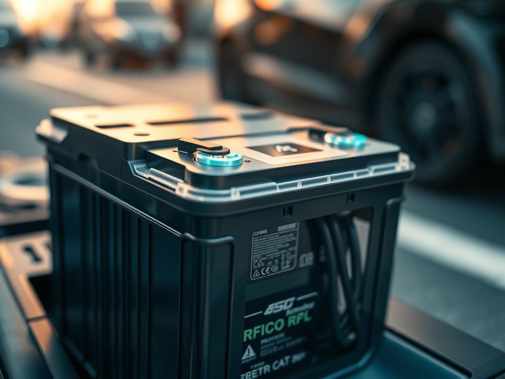 A close-up view of a high-performance electric vehicle battery, showcasing its advanced technology. The battery's sleek, metallic casing is illuminated by soft, warm lighting, highlighting its intricate components and precise engineering. The background is blurred, placing the battery at the forefront and emphasizing its importance. The overall scene conveys a sense of innovation, reliability, and confidence in the battery's capabilities, suitable for powering demanding urban driving conditions. A close-up view of a high-performance electric vehicle battery, showcasing its advanced technology. The battery's sleek, metallic casing is illuminated by soft, warm lighting, highlighting its intricate components and precise engineering. The background is blurred, placing the battery at the forefront and emphasizing its importance. The overall scene conveys a sense of innovation, reliability, and confidence in the battery's capabilities, suitable for powering demanding urban driving conditions.