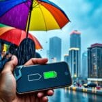 Tips para conservar la batería en días de lluvia intensa