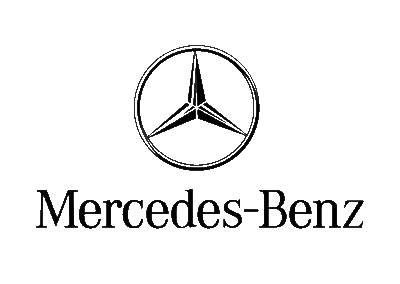 Logotipo de Mercedes-Benz en negro