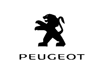 Logo de Peugeot con león negro
