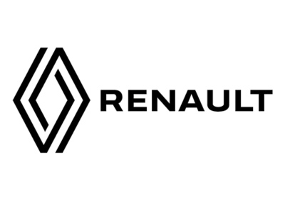 Logo de Renault en negro