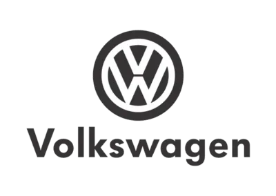 Logotipo de Volkswagen en blanco y negro
