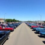 Récord mundial de Ford Mustang desfilando juntos