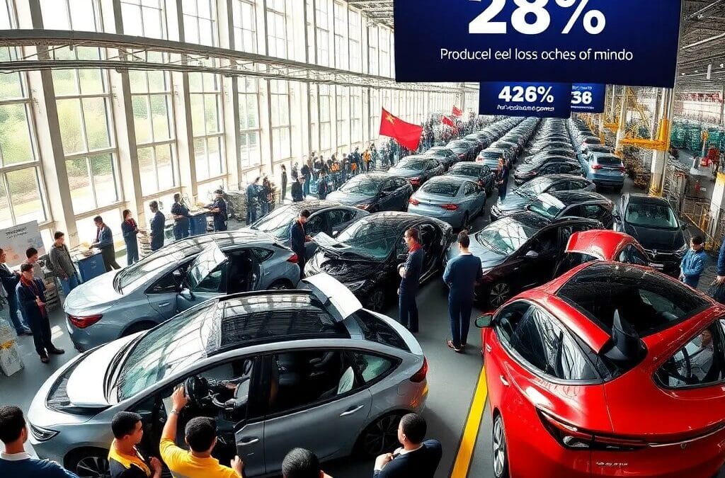 China produce el 28% de los coches mundiales