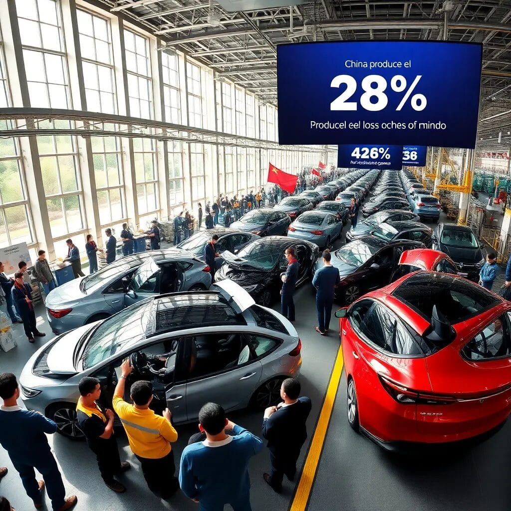 China produce el 28% de los coches mundiales
