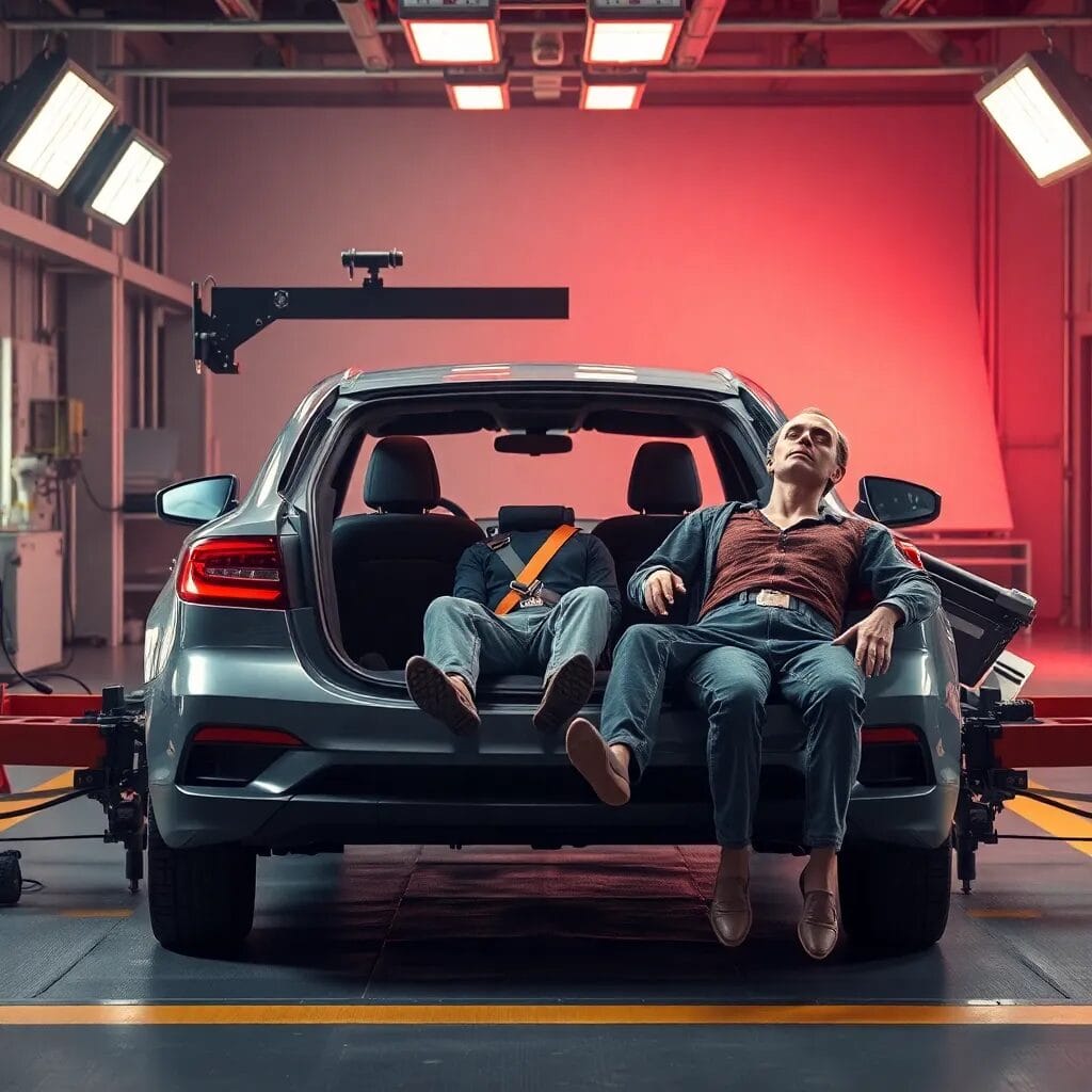 Crash tests con cadáveres reales