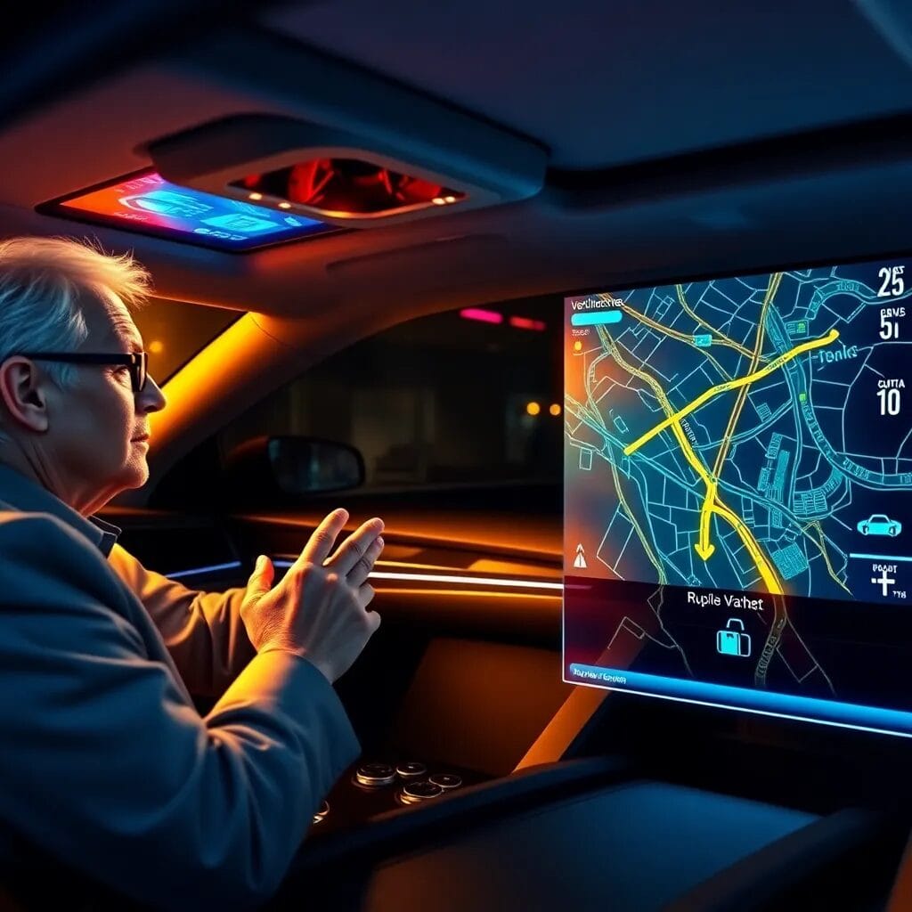 Hologramas como tablero de coche
