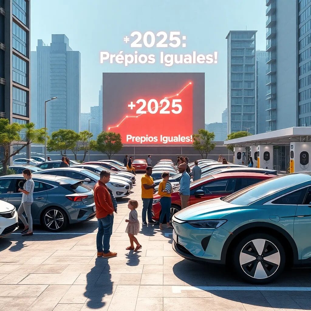 Los eléctricos igualarán precio en 2025