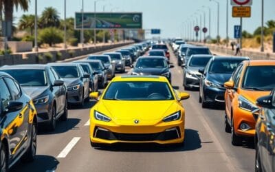 Por qué los coches amarillos son más seguros