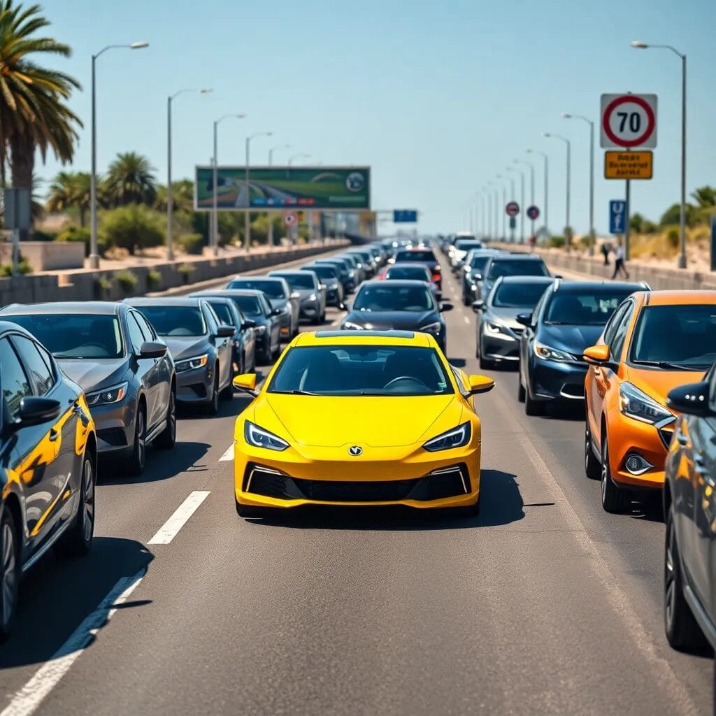 Por qué los coches amarillos son más seguros