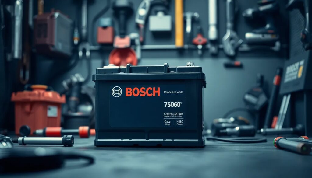 Venta Baterías para Carro a Domicilio Bogotá Batería Bosch sobre mesa de trabajo