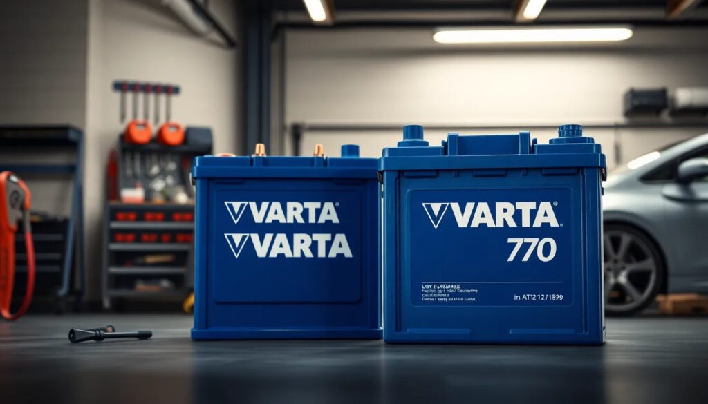 Baterías VARTA en un taller