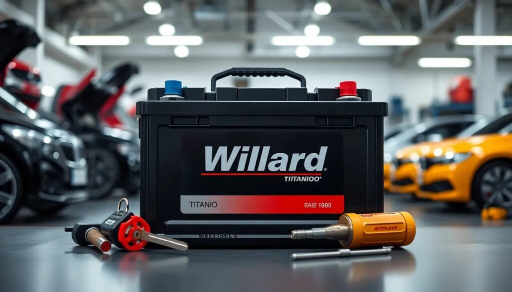 Venta Baterías para Carro a Domicilio Bogotá Batería Willard en taller mecánico.