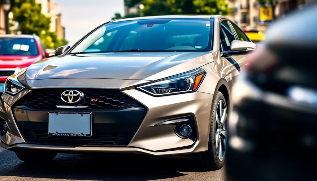 Auto Toyota en la calle