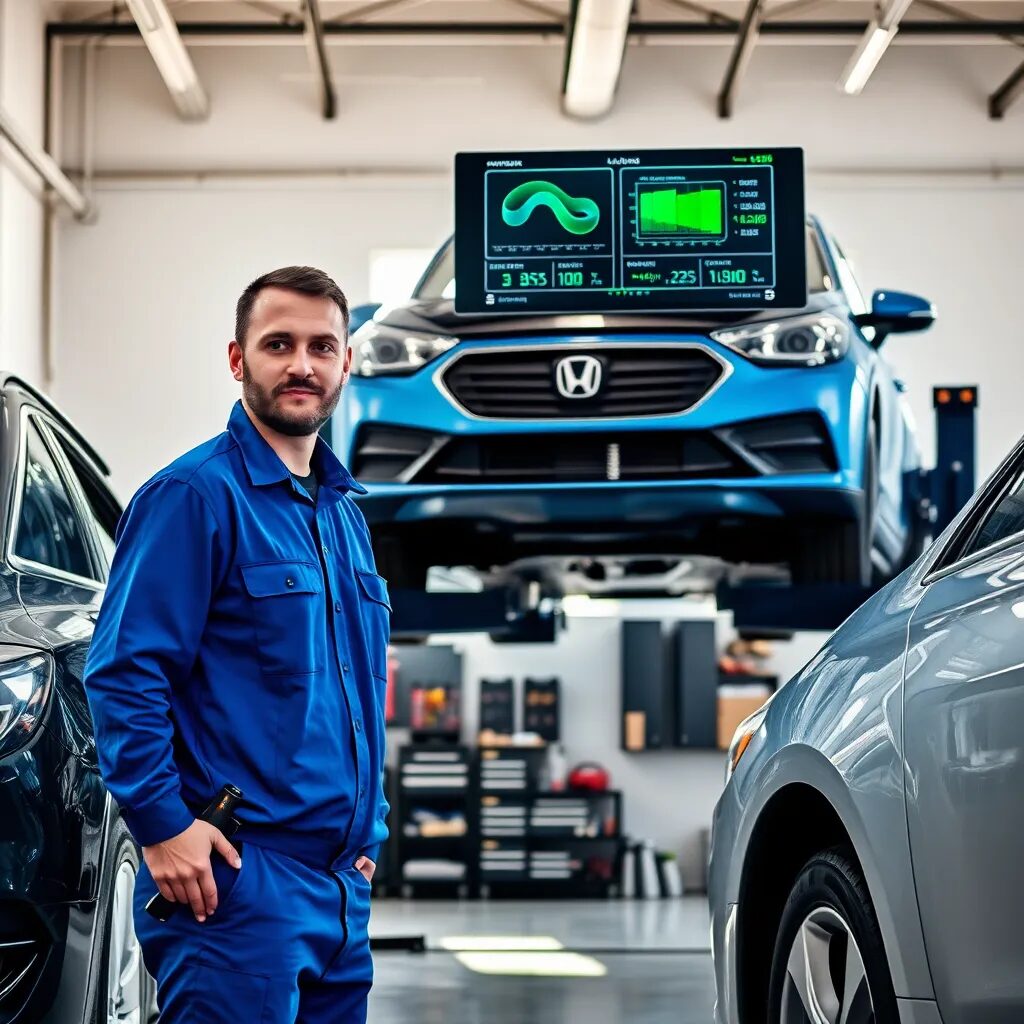 Venta de Baterías a Domicilio Bogotá Mecánico en taller con coche elevado.