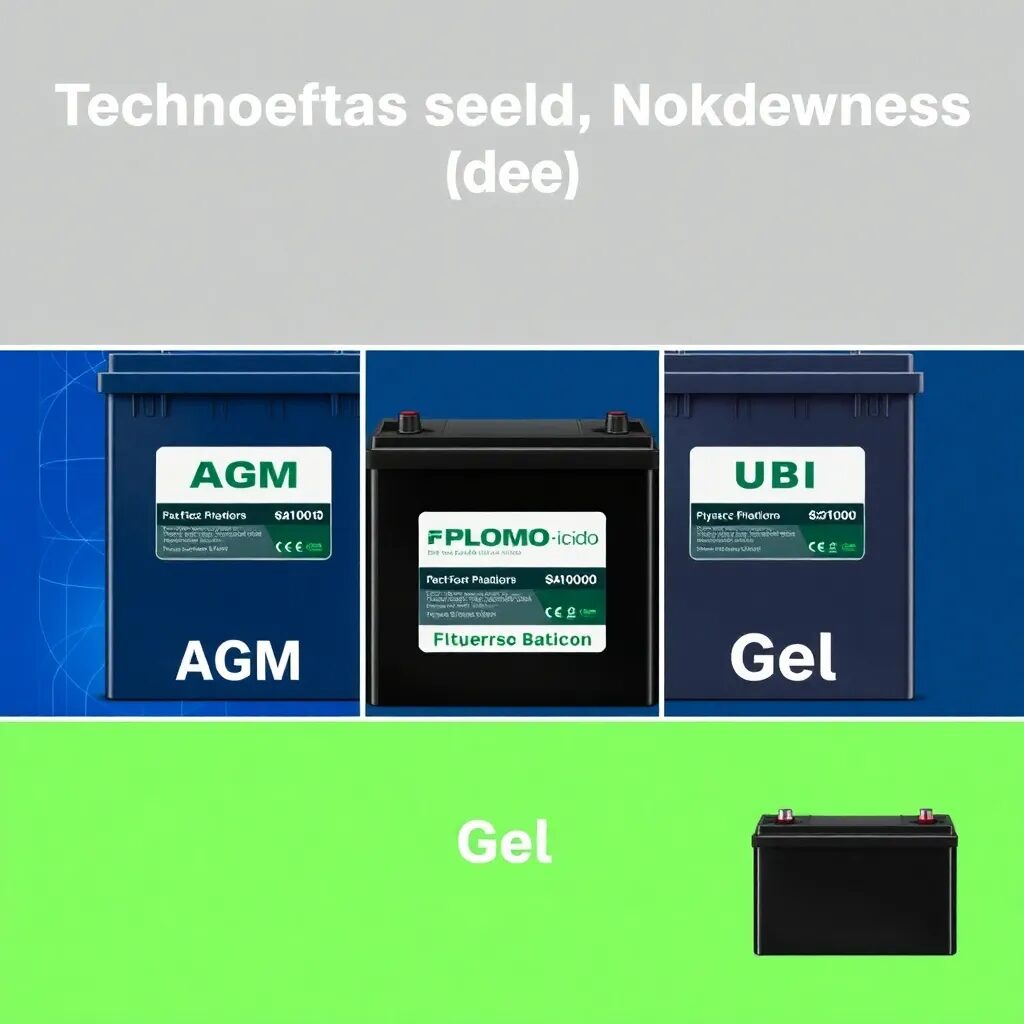 Comparativa: Batería AGM vs Plomo-Ácido vs Gel — ¿Cuál Elegir?