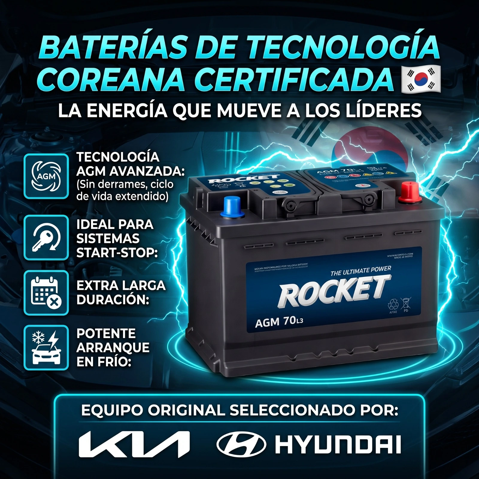 Baterias Rocket Unibaterias