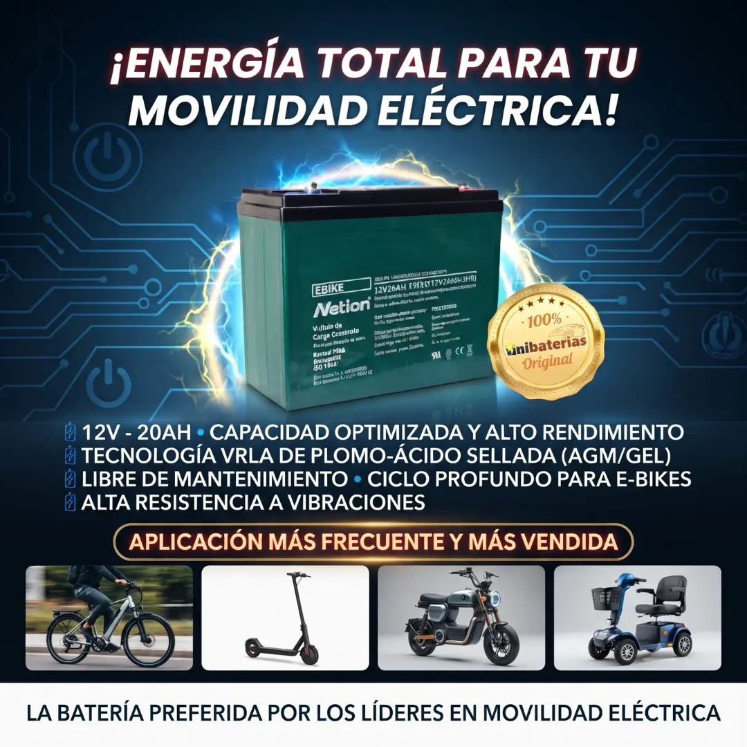 Baterías para Moto Electrica - Unibaterias Baterias para Moto Electrica Unibaterias